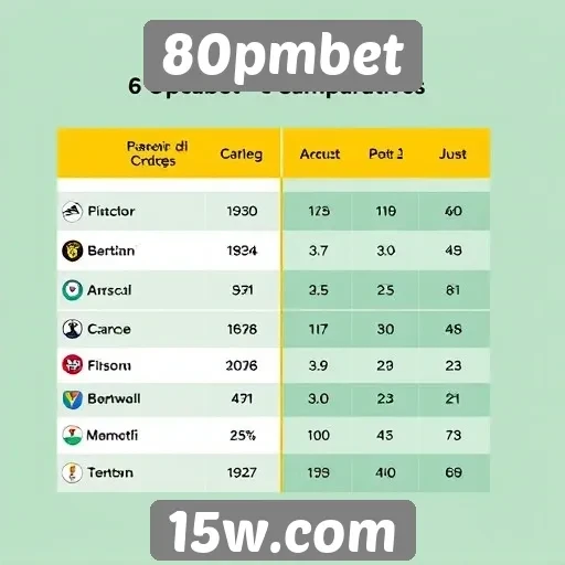 Comparativo das odds oferecidas pelo 80pmbet